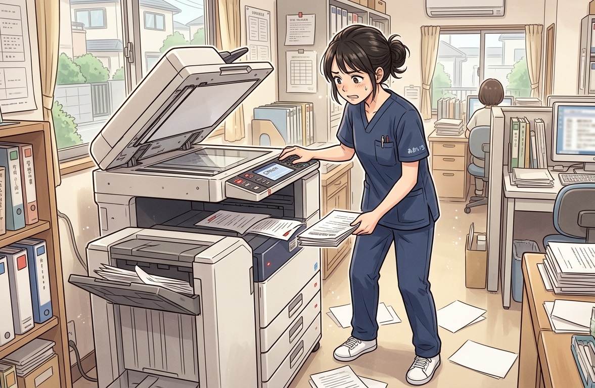 コピー機が止まって気づいた、訪問看護の「もっと便利にできること」